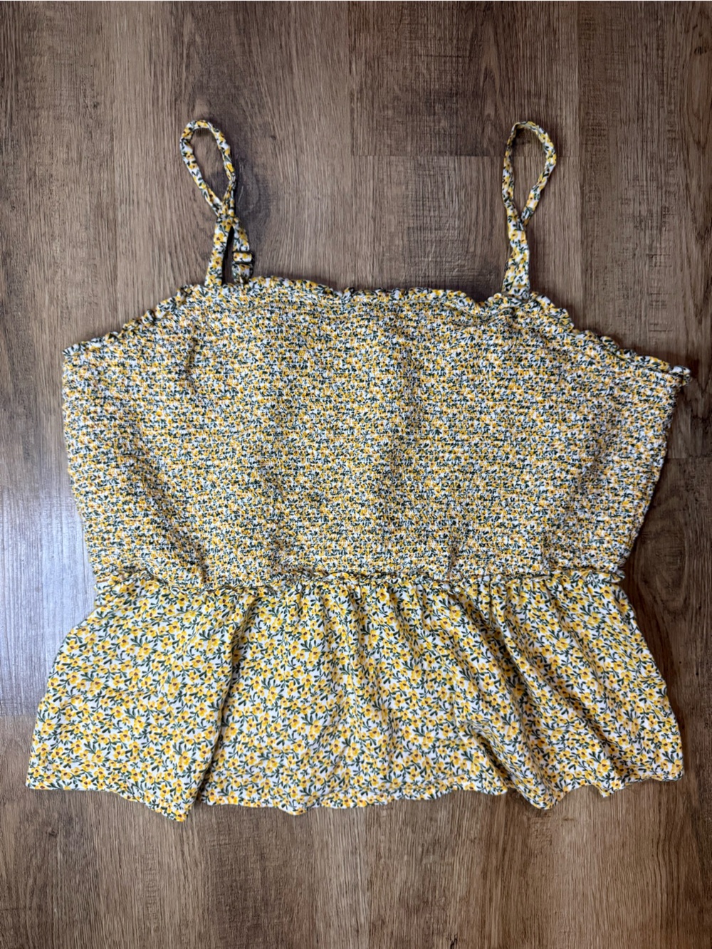 Old Navy Floral Smocked Tank Top